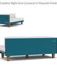 Catalina Right Loveseat Sectional All Weather Wicker - LOOMLAN - Lloyd Flanders - Outdoor Modulars