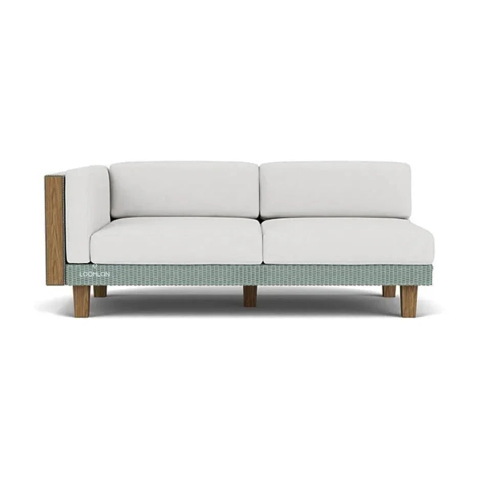 Catalina Right Loveseat Sectional All Weather Wicker - LOOMLAN - Lloyd Flanders - Outdoor Modulars