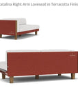 Catalina Right Loveseat Sectional All Weather Wicker - LOOMLAN - Lloyd Flanders - Outdoor Modulars
