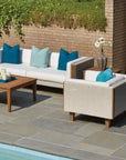 Catalina Sectional Component All Weather Wicker & Teak - LOOMLAN - Lloyd Flanders - Outdoor Modulars