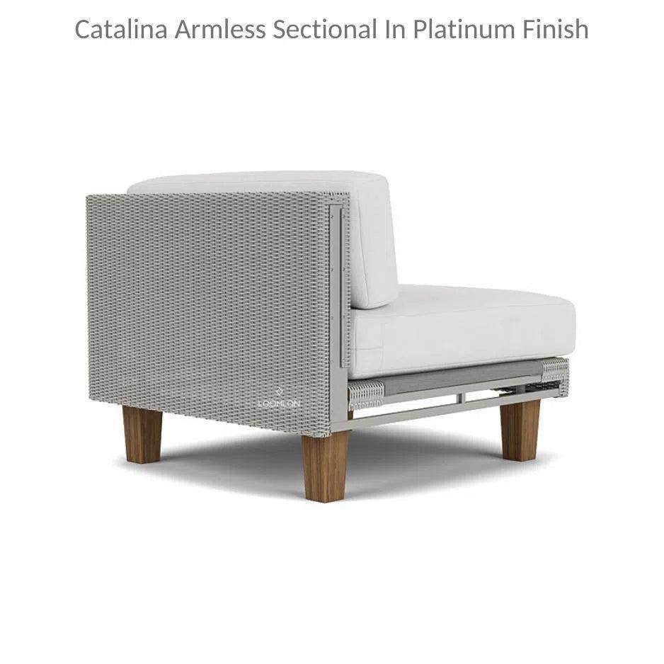 Catalina Sectional Component All Weather Wicker & Teak - LOOMLAN - Lloyd Flanders - Outdoor Modulars