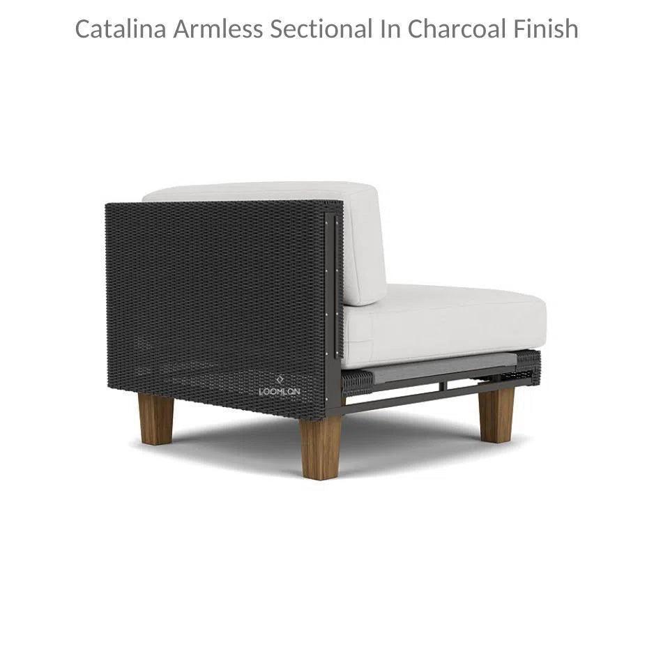 Catalina Sectional Component All Weather Wicker &amp; Teak - LOOMLAN - Lloyd Flanders - Outdoor Modulars