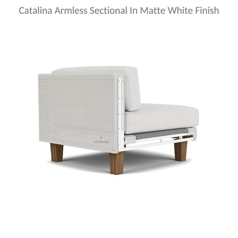 Catalina Sectional Component All Weather Wicker &amp; Teak - LOOMLAN - Lloyd Flanders - Outdoor Modulars