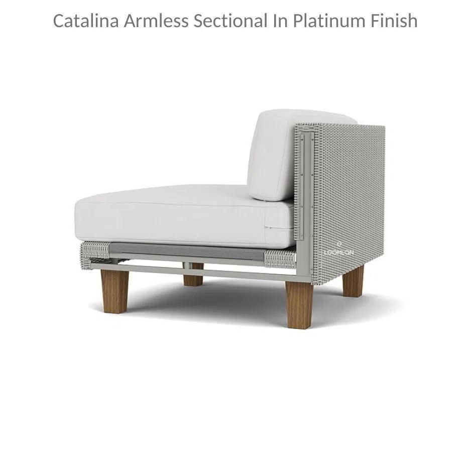 Catalina Sectional Component All Weather Wicker & Teak - LOOMLAN - Lloyd Flanders - Outdoor Modulars