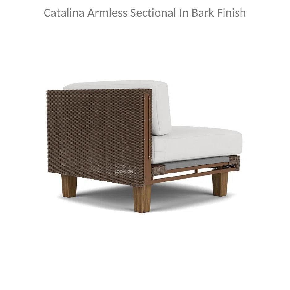 Catalina Sectional Component All Weather Wicker &amp; Teak - LOOMLAN - Lloyd Flanders - Outdoor Modulars