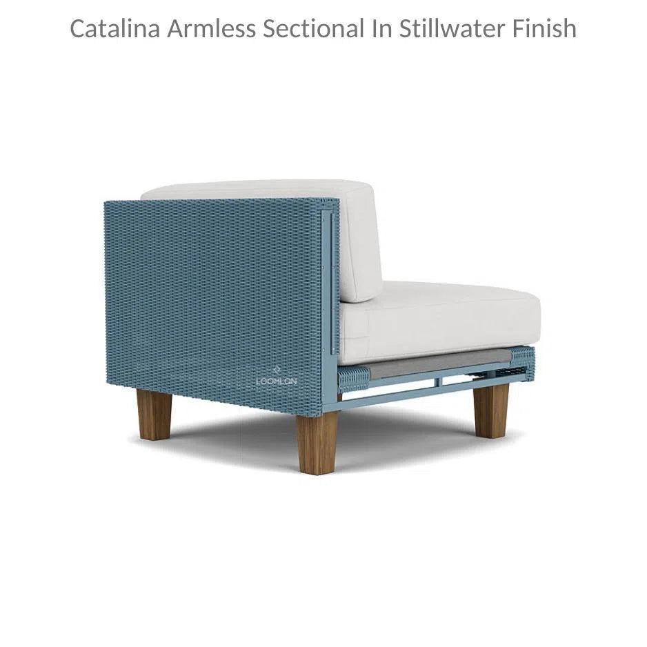 Catalina Sectional Component All Weather Wicker &amp; Teak - LOOMLAN - Lloyd Flanders - Outdoor Modulars