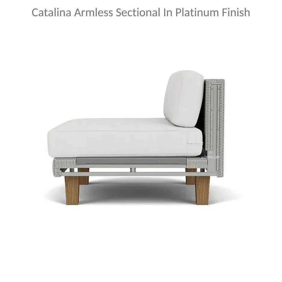 Catalina Sectional Component All Weather Wicker & Teak - LOOMLAN - Lloyd Flanders - Outdoor Modulars