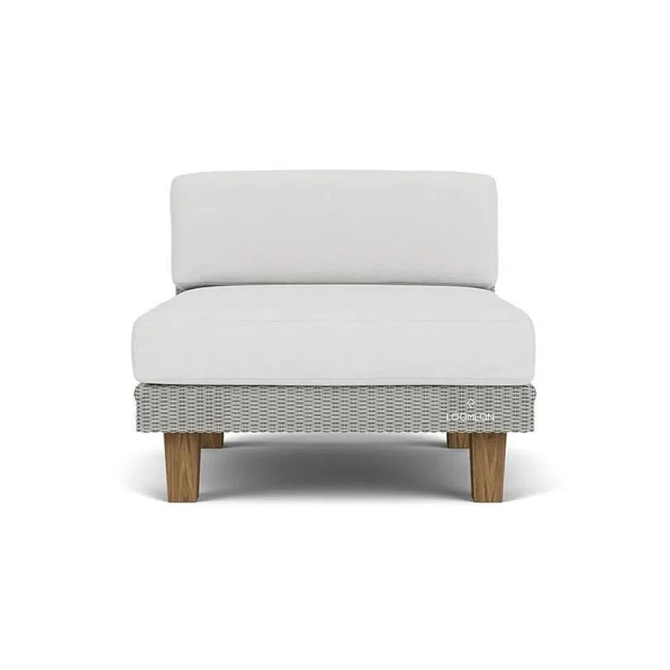 Catalina Sectional Component All Weather Wicker & Teak - LOOMLAN - Lloyd Flanders - Outdoor Modulars