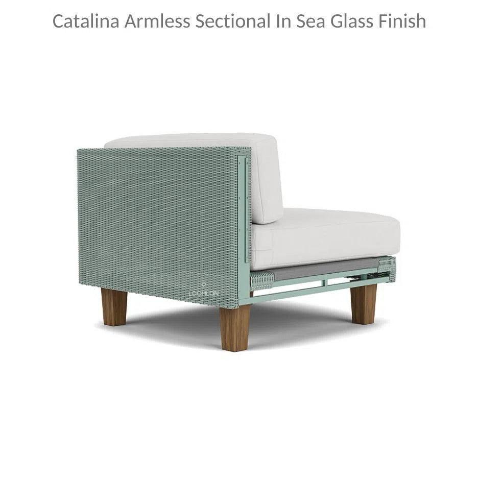 Catalina Sectional Component All Weather Wicker & Teak - LOOMLAN - Lloyd Flanders - Outdoor Modulars