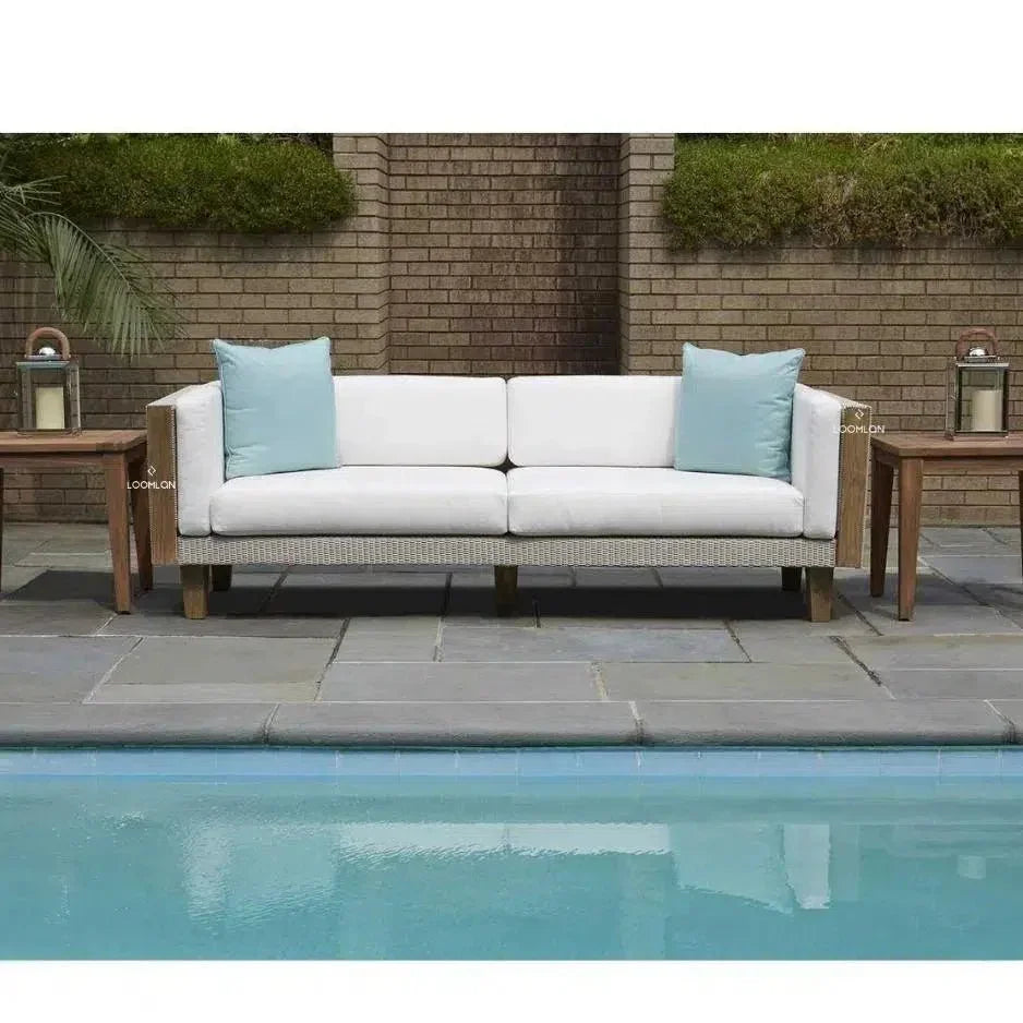 Catalina Sofa All Weather Wicker &amp; Teak Furniture - LOOMLAN - Lloyd Flanders - Outdoor Sofas &amp; Loveseats