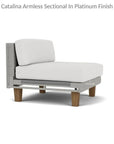 Catalina Wicker Lounge Set Sectional Ottoman Made USA - LOOMLAN - Lloyd Flanders - Outdoor Lounge Sets