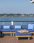 Catalina Wicker Lounge Set Sectional Ottoman Made USA - LOOMLAN - Lloyd Flanders - Outdoor Lounge Sets