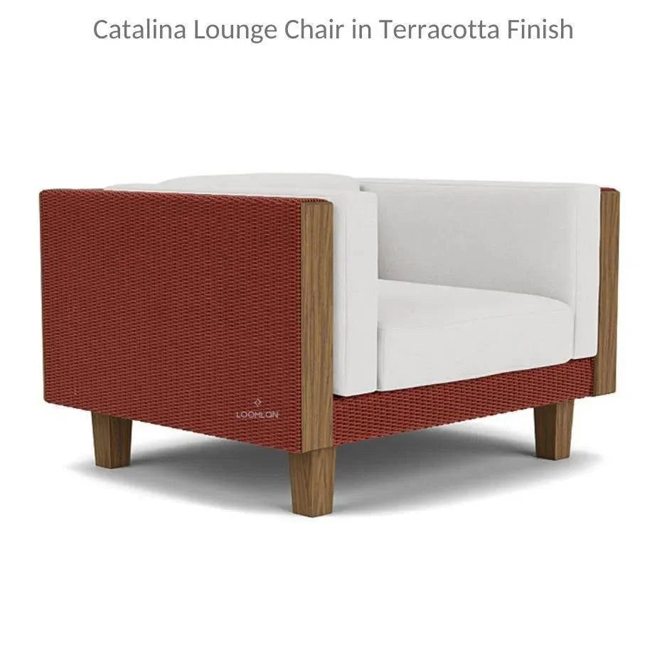 Catalina Wicker Lounge Set Sofa Chairs &amp; Ottomans - LOOMLAN - Lloyd Flanders - Outdoor Lounge Sets