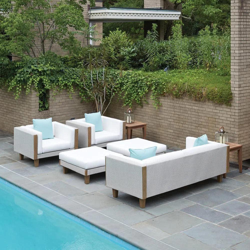Catalina Wicker Lounge Set Sofa Chairs & Ottomans - LOOMLAN - Lloyd Flanders - Outdoor Lounge Sets
