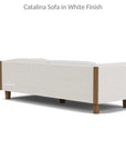 Catalina Wicker Lounge Set Teak Tables Made USA - LOOMLAN - Lloyd Flanders - Outdoor Lounge Sets