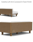 Catalina Wicker Modular Set Lounge Chair Ottoman Table - LOOMLAN - Lloyd Flanders - Outdoor Modulars