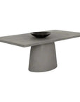 Cavallini Dining Table - Sleek Light Grey Concrete - LOOMLAN - SUNPAN - Outdoor Dining Tables