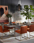 Cavallini Dining Table - Sleek Light Grey Concrete - LOOMLAN - SUNPAN - Outdoor Dining Tables