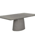 Cavallini Dining Table - Sleek Light Grey Concrete - LOOMLAN - SUNPAN - Outdoor Dining Tables