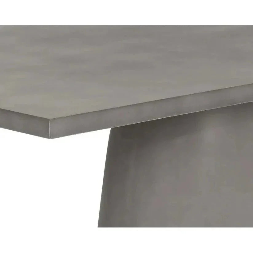 Cavallini Dining Table - Sleek Light Grey Concrete - LOOMLAN - SUNPAN - Outdoor Dining Tables
