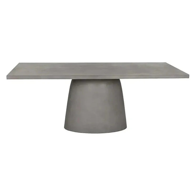 Cavallini Dining Table - Sleek Light Grey Concrete - LOOMLAN - SUNPAN - Outdoor Dining Tables