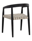 Cayman Dining Armchair Charcoal Teak Wood - LOOMLAN - SUNPAN - Outdoor Dining Chairs