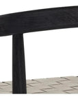 Cayman Dining Armchair Charcoal Teak Wood - LOOMLAN - SUNPAN - Outdoor Dining Chairs