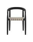 Cayman Dining Armchair Charcoal Teak Wood - LOOMLAN - SUNPAN - Outdoor Dining Chairs