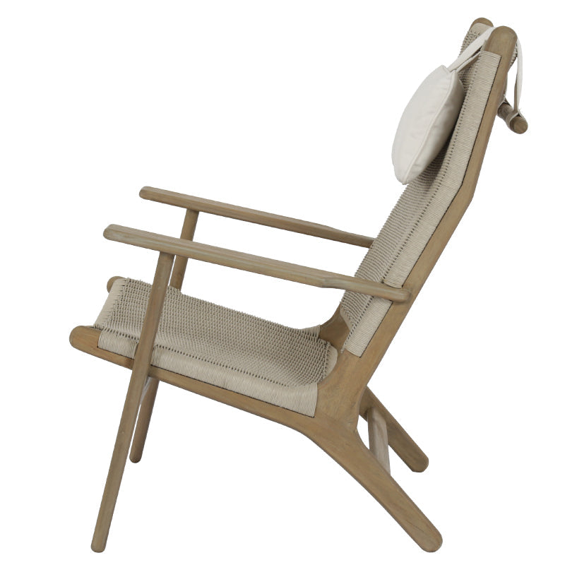 Coastal Cushionless Highback Outdoor Chair