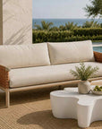 Naka Live Edge White Outdoor Coffee Table - view 4