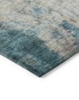LOOMLAN Rugs Celera Teal Washable Indoor-Outdoor Rug