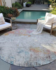 LOOMLAN Rugs Celera Teal Washable Indoor-Outdoor Rug