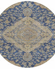 LOOMLAN Rugs Celia Blue Washable Indoor-Outdoor Rug