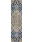 LOOMLAN Rugs Celia Blue Washable Indoor-Outdoor Rug