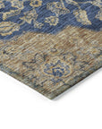 LOOMLAN Rugs Celia Blue Washable Indoor-Outdoor Rug