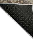 LOOMLAN Rugs Celia Brown Washable Indoor-Outdoor Rug