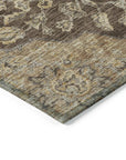 LOOMLAN Rugs Celia Brown Washable Indoor-Outdoor Rug