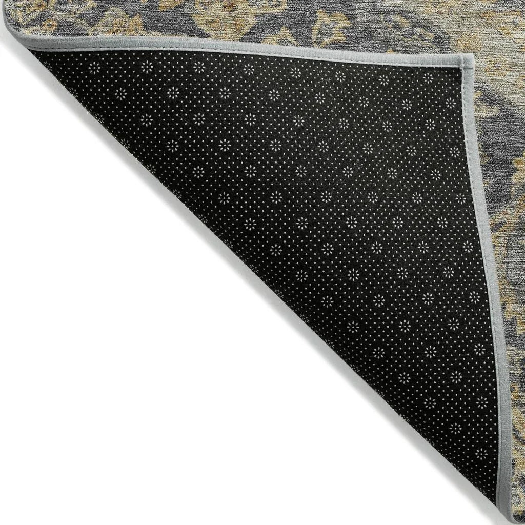 LOOMLAN Rugs Celia Gray Washable Indoor-Outdoor Rug