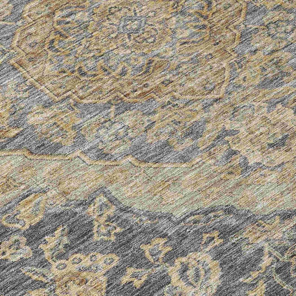 LOOMLAN Rugs Celia Gray Washable Indoor-Outdoor Rug