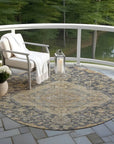 LOOMLAN Rugs Celia Gray Washable Indoor-Outdoor Rug