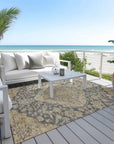 LOOMLAN Rugs Celia Gray Washable Indoor-Outdoor Rug