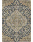LOOMLAN Rugs Celia Gray Washable Indoor-Outdoor Rug