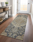 LOOMLAN Rugs Celia Gray Washable Indoor-Outdoor Rug