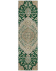 LOOMLAN Rugs Celia Green Washable Indoor-Outdoor Rug