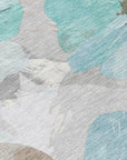 LOOMLAN Rugs Celuve Teal Washable Indoor-Outdoor Rug