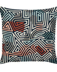 Centric Earthern Handmade Outdoor Pillow - LOOMLAN - Earnest Collection - Outdoor Pillows