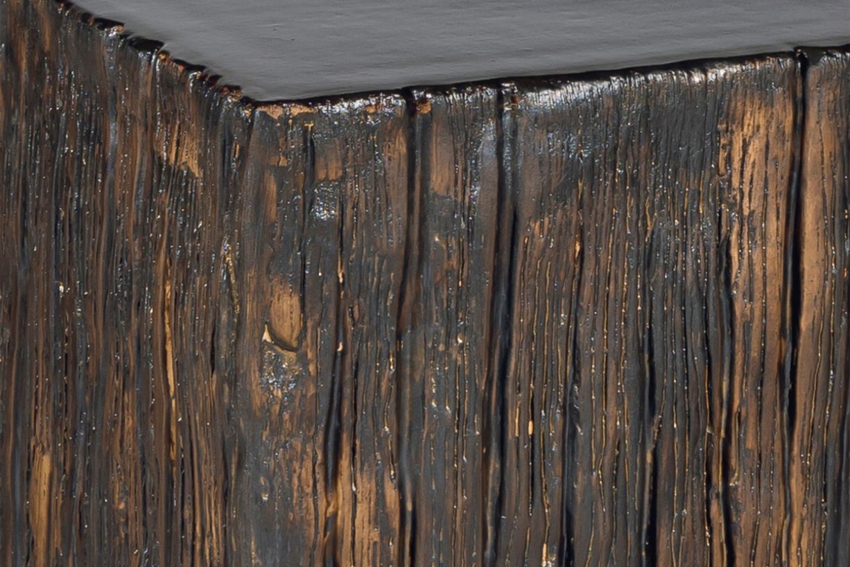 Seasonal Living The Stump Matte Wood Glaze Ceramic Patio Stool