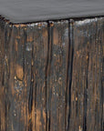 Seasonal Living The Stump Matte Wood Glaze Ceramic Patio Stool