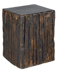 Seasonal Living The Stump Matte Wood Glaze Ceramic Patio Stool