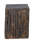 Seasonal Living The Stump Matte Wood Glaze Ceramic Patio Stool